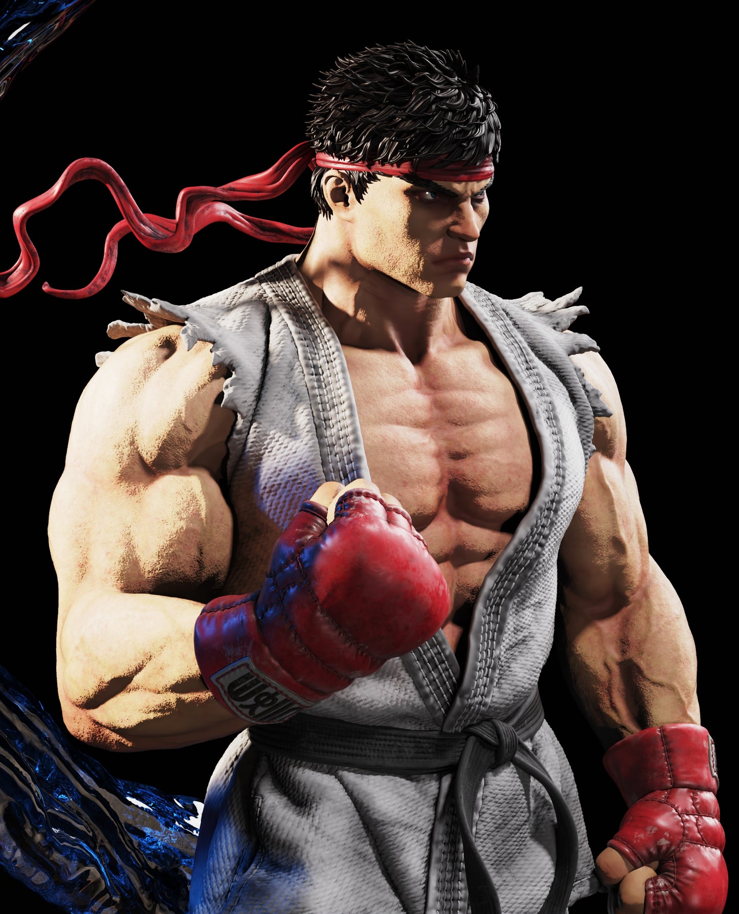 Ryu (Street Fighter) Statue 3D-Printed Kit