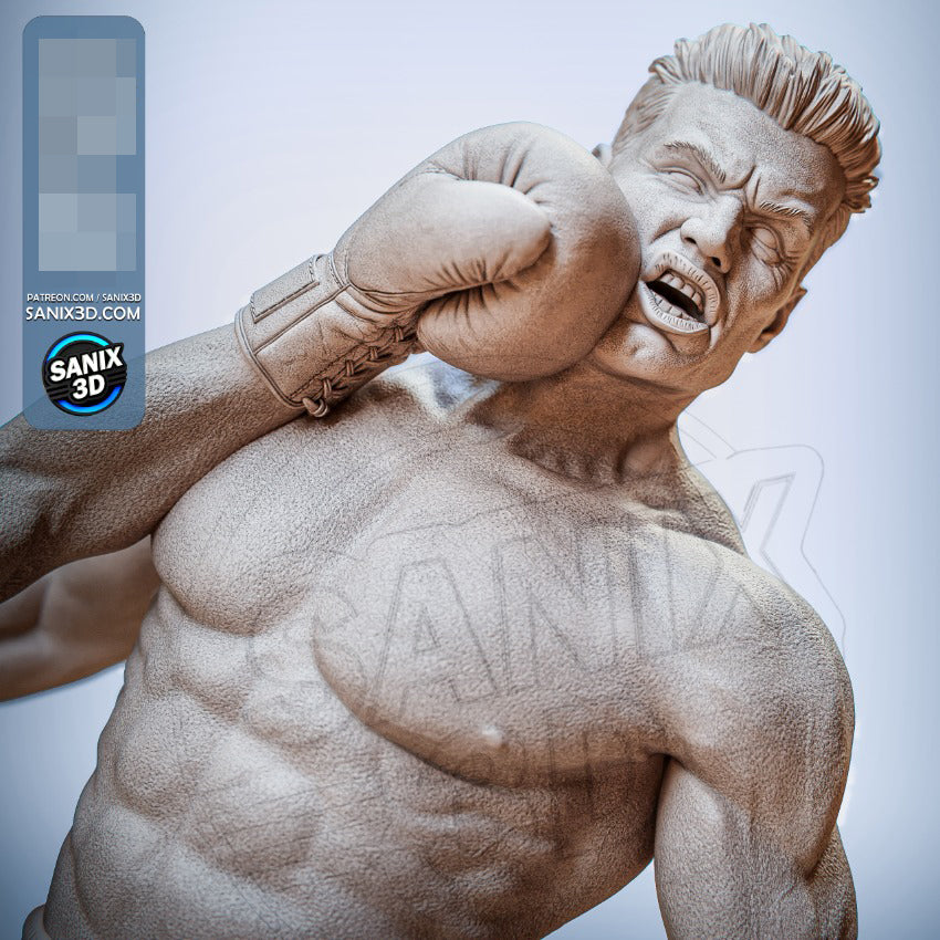 Rocky VS Drago Statue 3D-Printed Kit