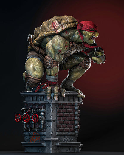 Raphael TMNT Statue 3D-Printed Kit