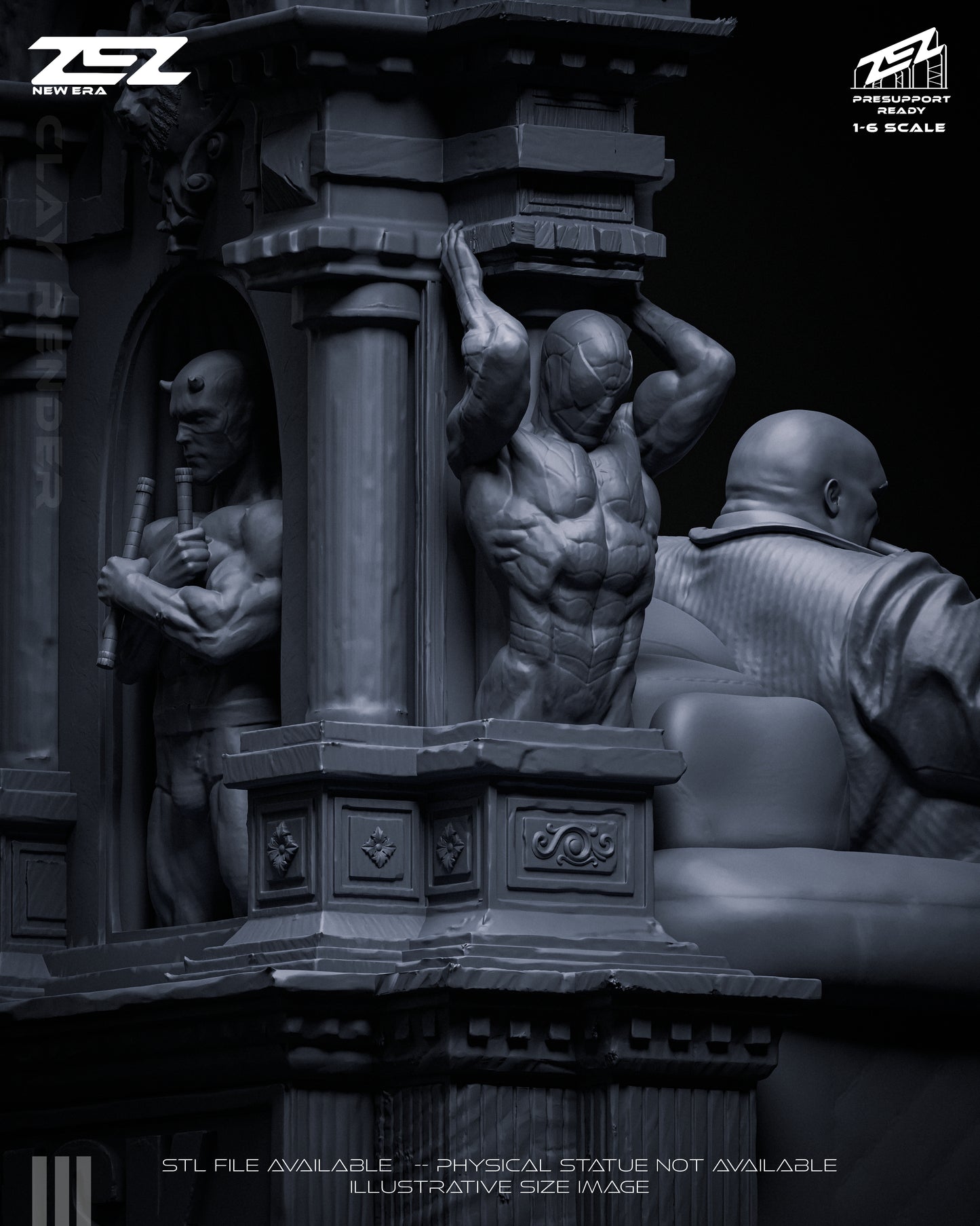 Kingpin Statue 3D-Printed Kit