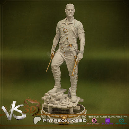 Billy Bones Statue 3D-Printed Kit