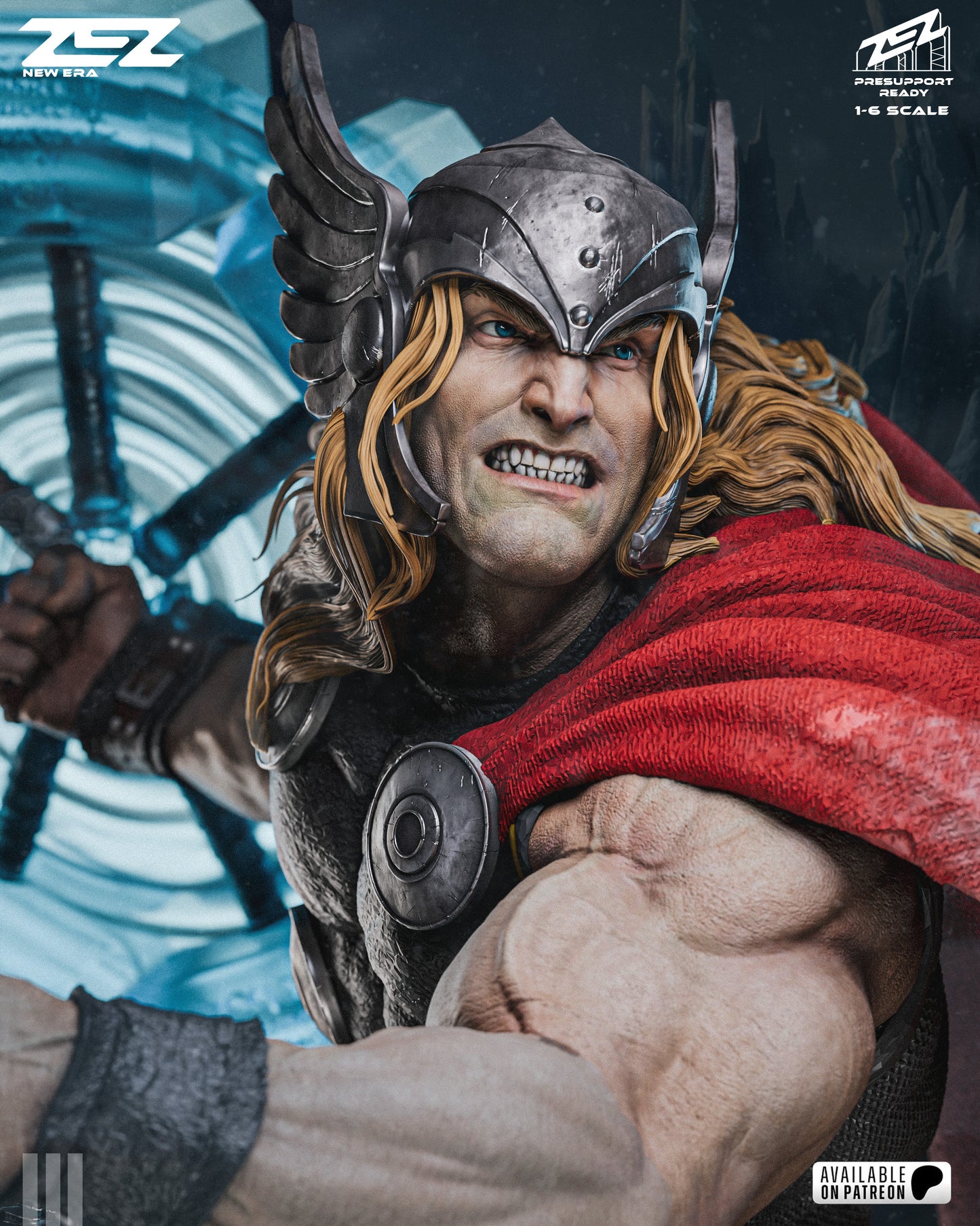 Thor Statue 3D-Printed Kit