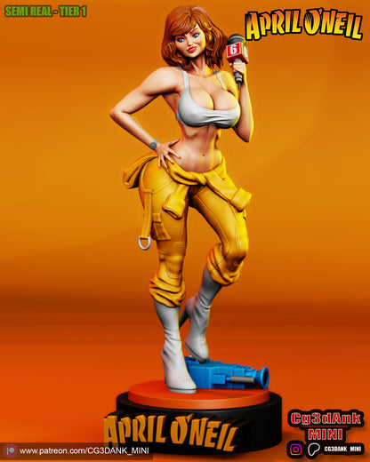 April O'Neil Statue 3D-Printed Kit