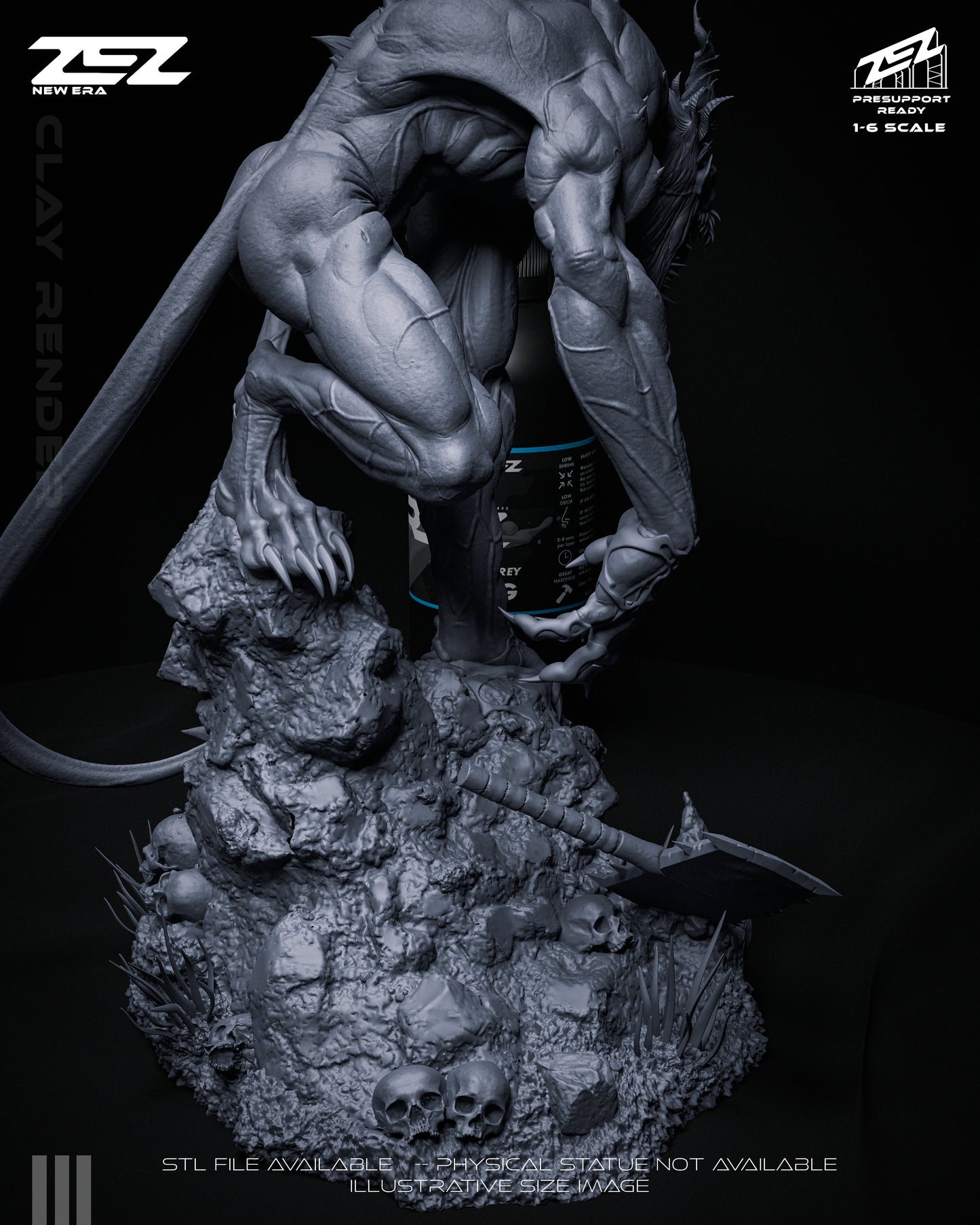 Joker Absolute Statue 3D-Printed Kit