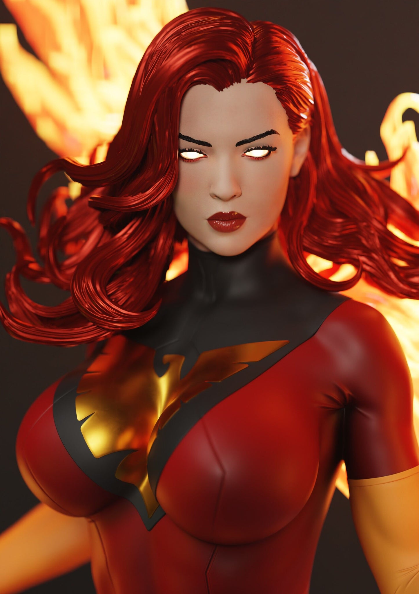 Dark Phoenix Statue 3D-Printed Kit