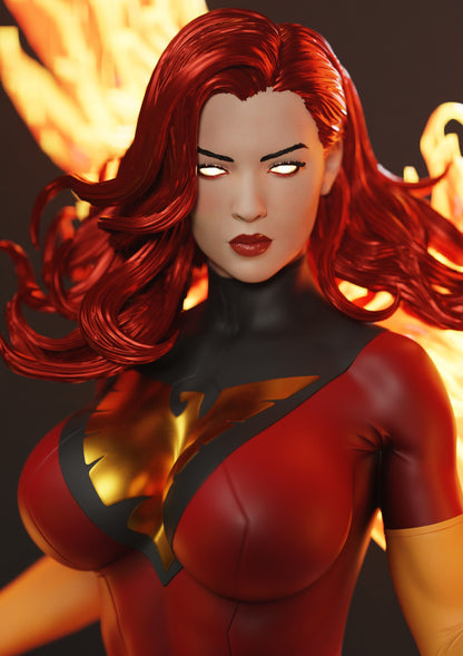 Dark Phoenix Statue 3D-Printed Kit
