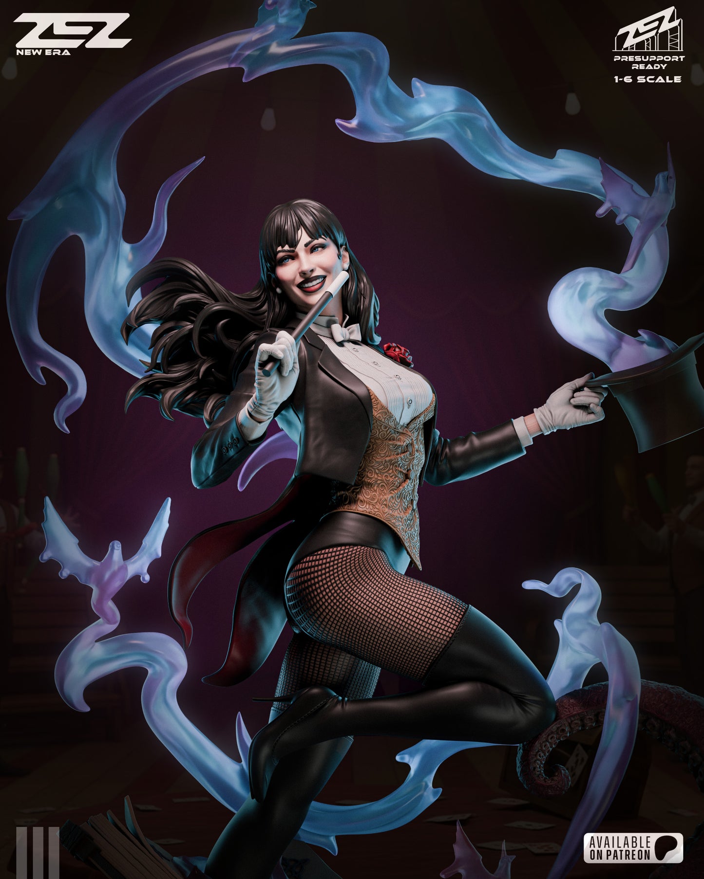 Zatanna Statue 3D-Printed Kit