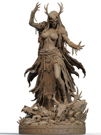 Norse Witch Statue 3D-Printed Kit