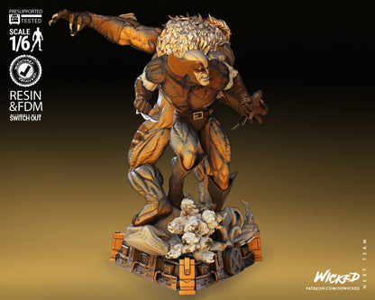 Wolverine VS Sabretooth V2 Diorama