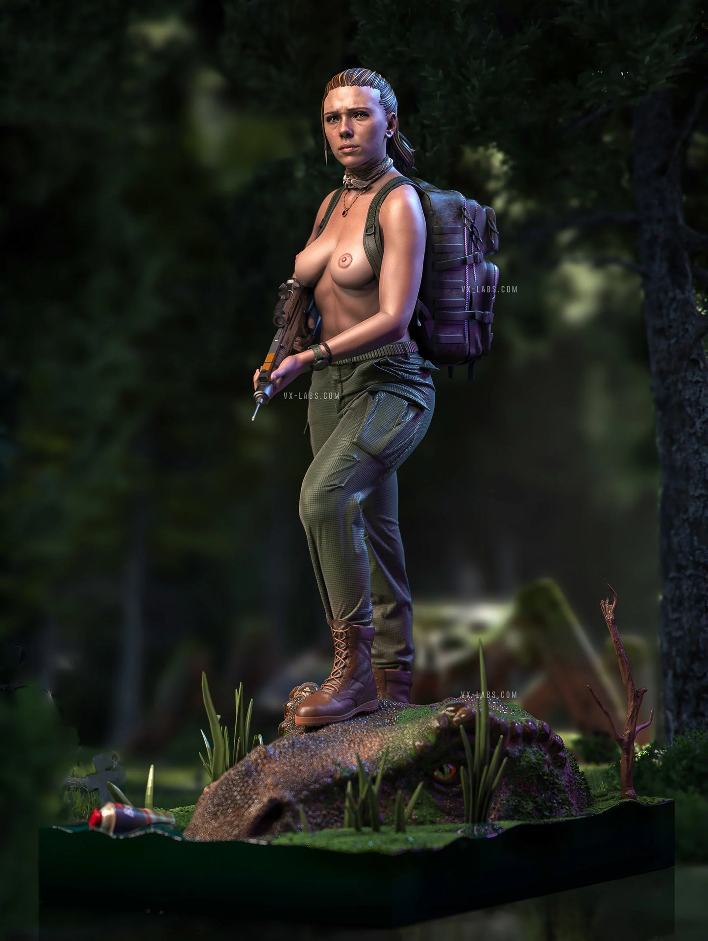 Zora Bennett Jurassic World Rebirth Statue