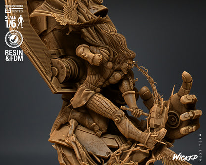 Thor VS Galactus Diorama