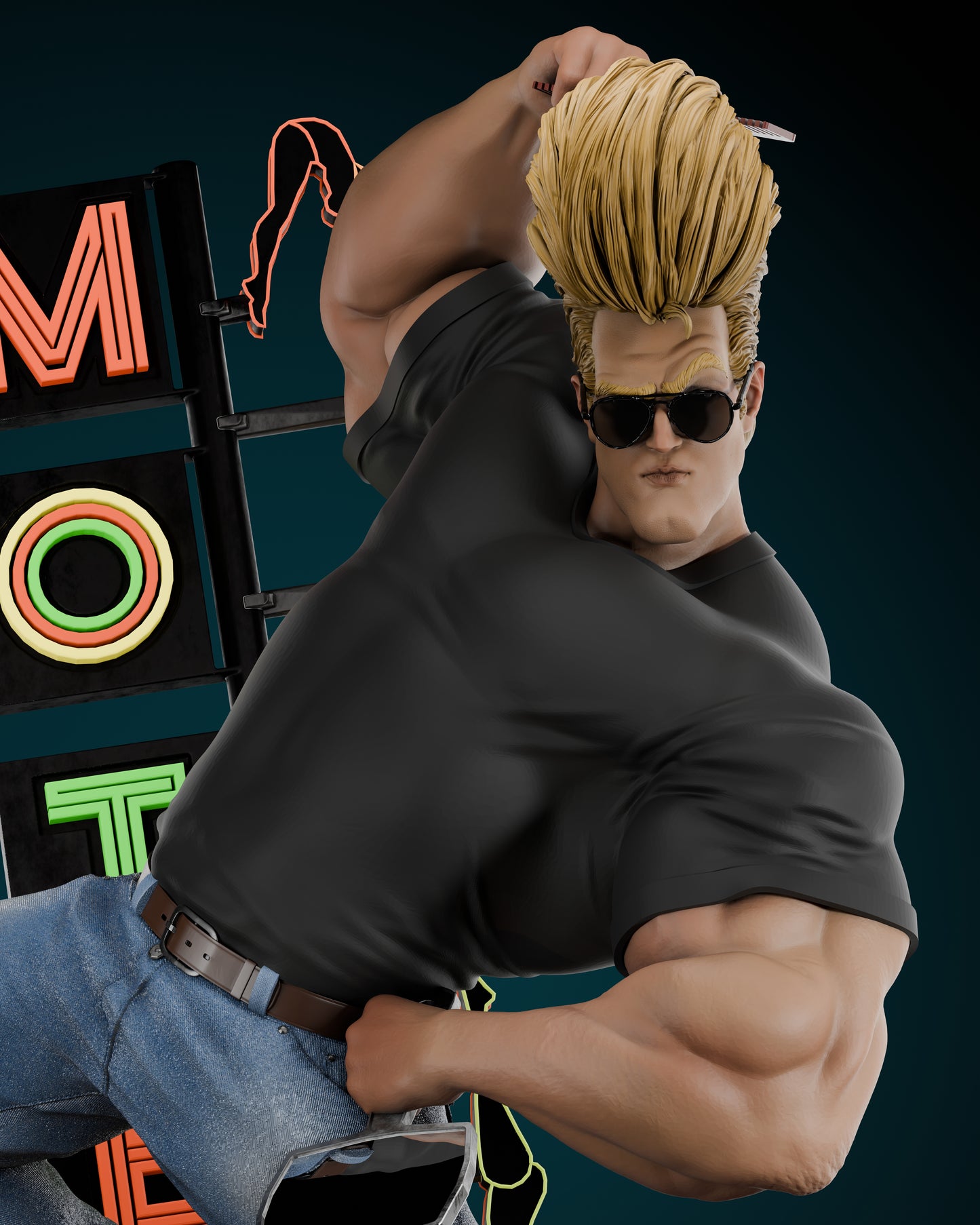 Johnny Bravo Statue