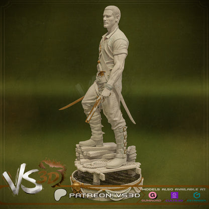 Billy Bones Statue 3D-Printed Kit