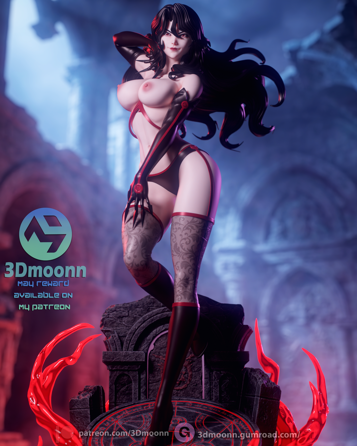 Lust (FMA) Statue 3D-Printed Kit