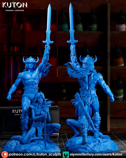 Conan X Valeria Statue 3D-Printed Kit