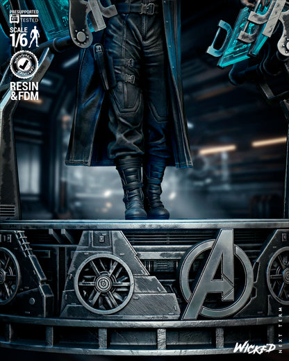 Nick Fury Statue 3D-Printed Kit