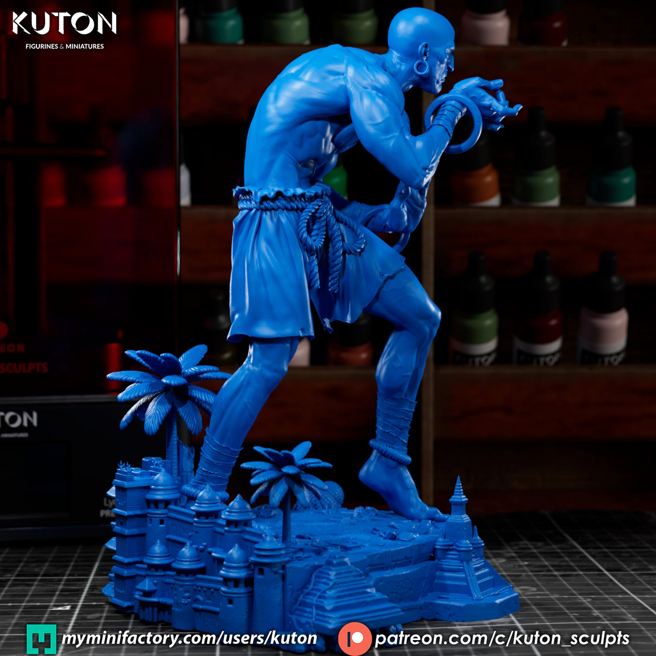 Dhalsim Statue 3D-Printed Kit