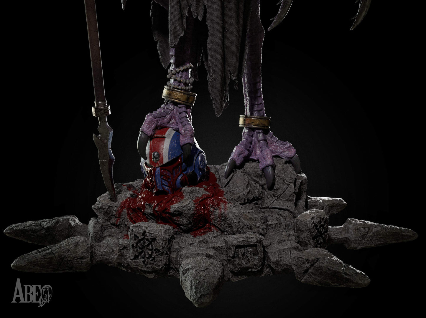 Ninefold Sorcerer Statue 3D-Printed Kit