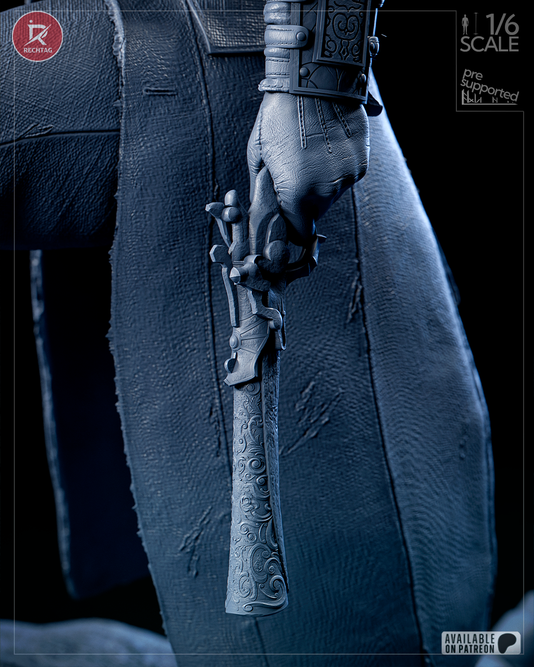 The Hunter Statue 3D-Printed Kit