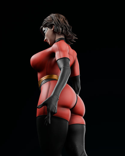 Elastic Girl Statue