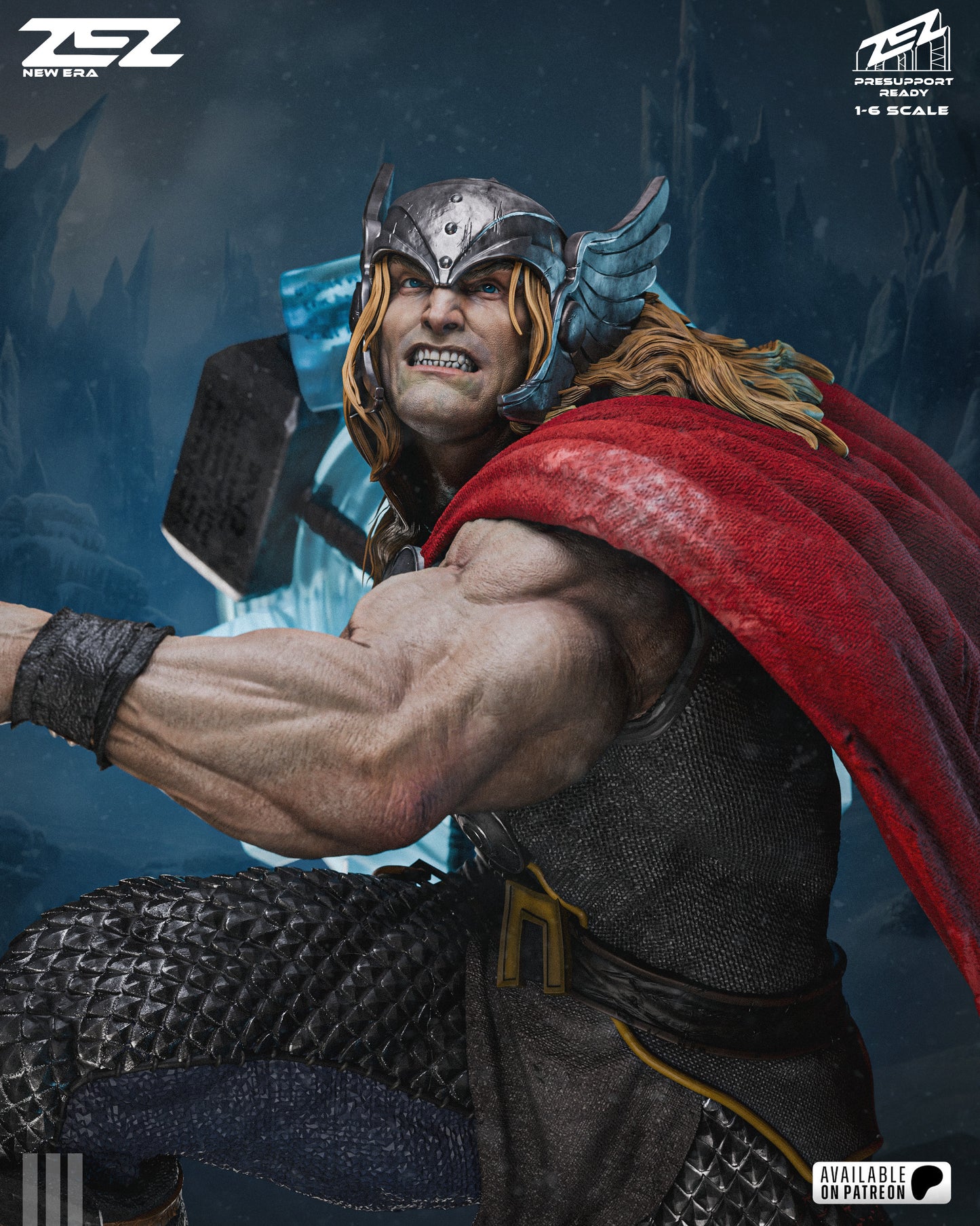 Thor Statue 3D-Printed Kit