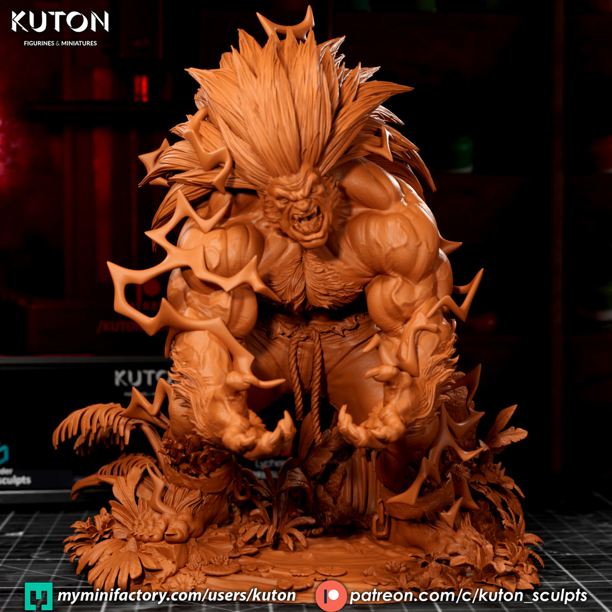 Blanka Statue 3D-Printed Kit