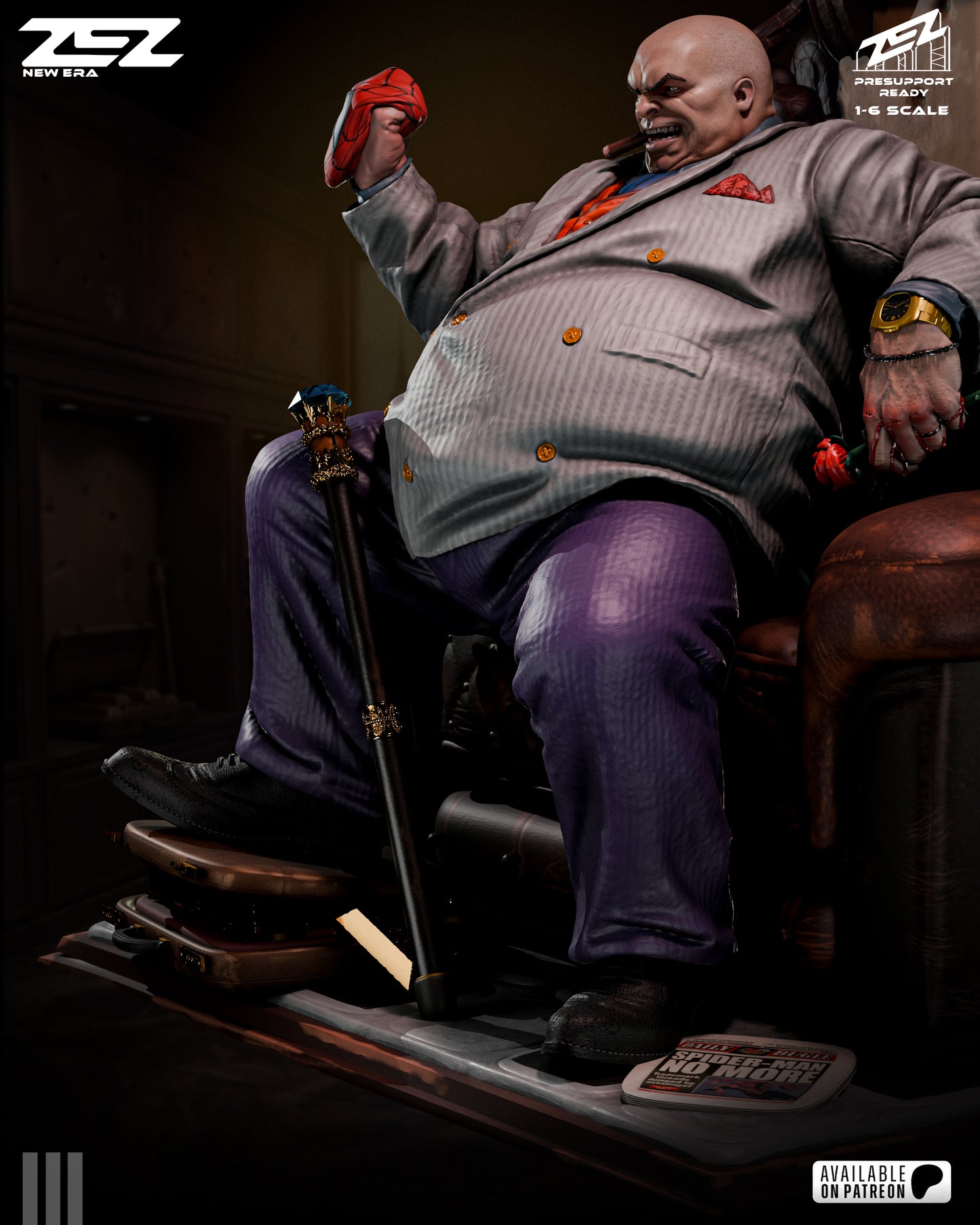 Kingpin Statue 3D-Printed Kit