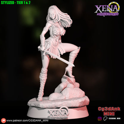 Xena - Warrior Parincess Statue 3D-Printed Kit