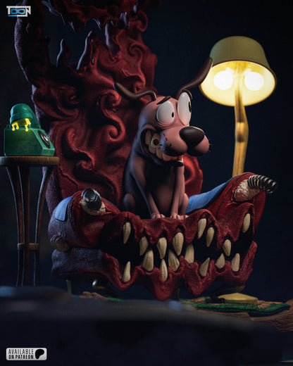 Courage The Cowardly Dog Statue