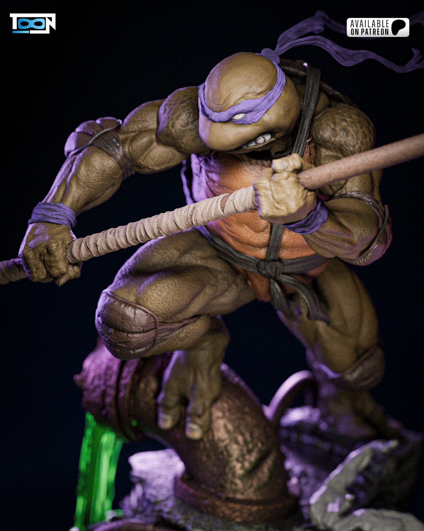 Donatello TMNT Statue 3D-Printed Kit