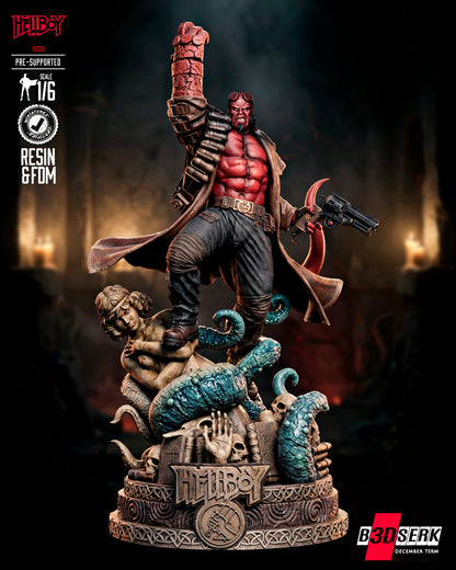 Hellboy Statue 3D-Printed Kit