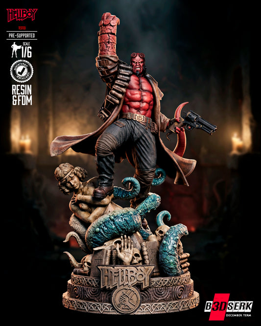 Hellboy Statue 3D-Printed Kit