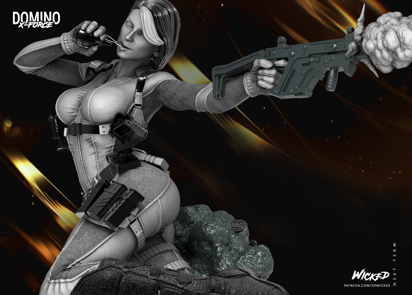 Domino X-Force Statue