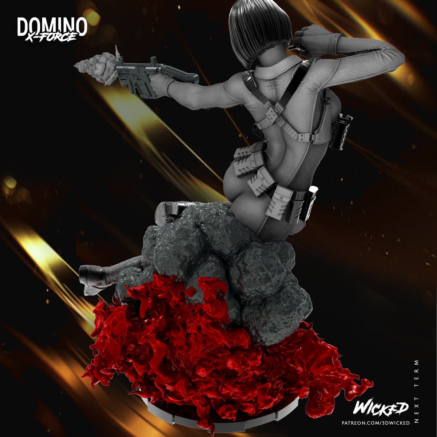Domino X-Force Statue