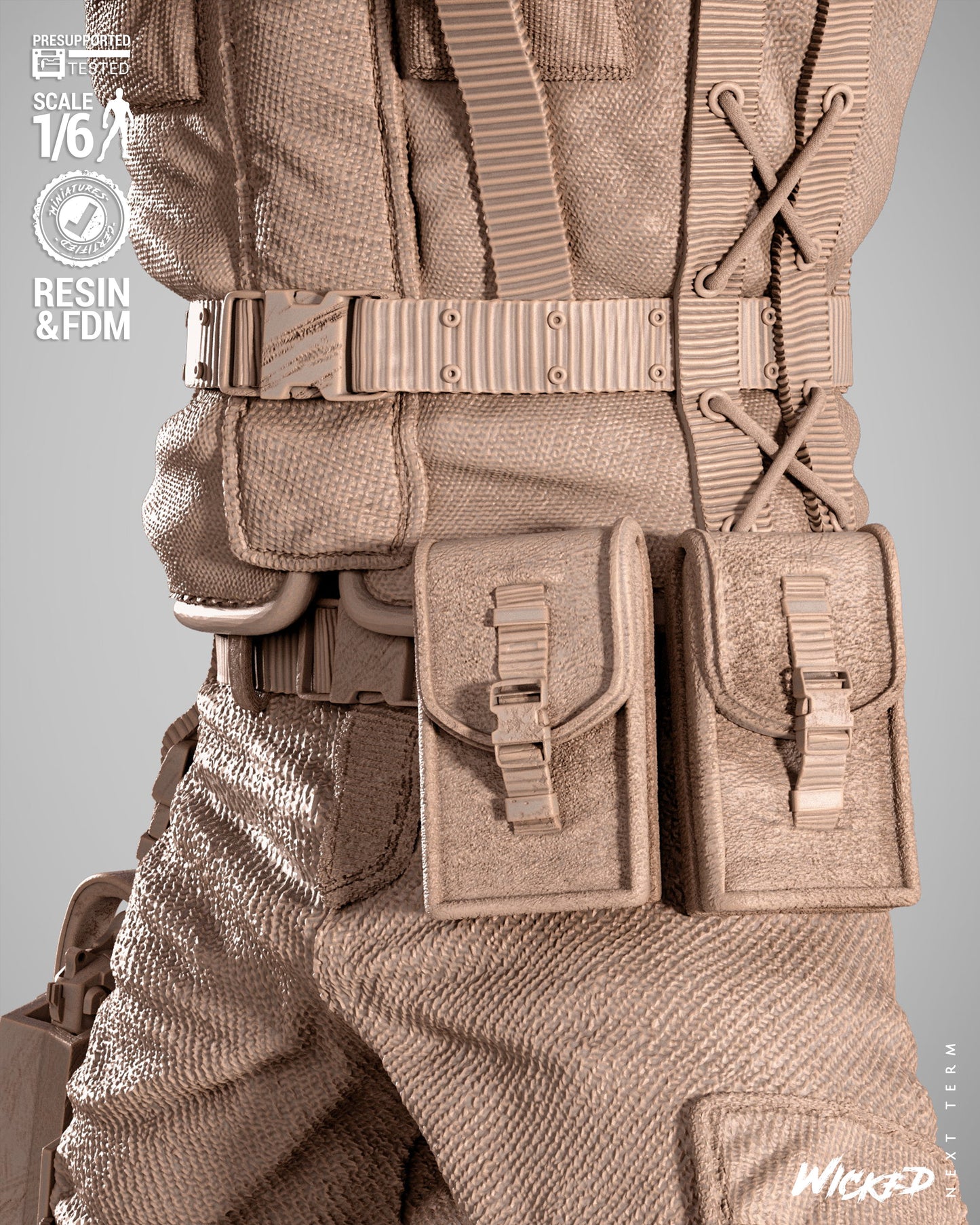 Chris Redfield Statue 3D-Printed Kit