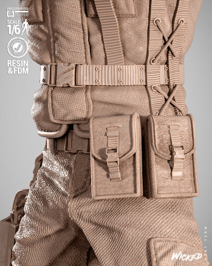 Chris Redfield Statue 3D-Printed Kit