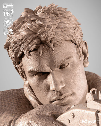Chris Redfield Statue 3D-Printed Kit