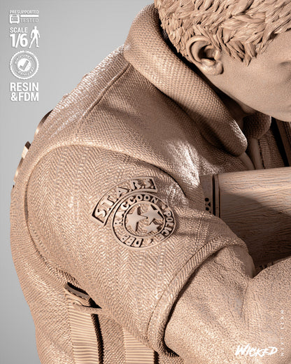 Chris Redfield Statue 3D-Printed Kit