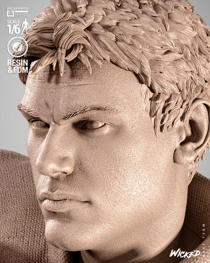 Chris Redfield Statue 3D-Printed Kit