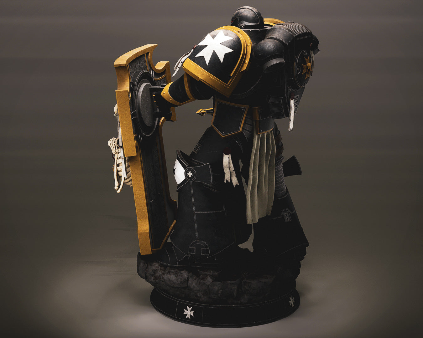 The Templar Statue 3D-Printed Kit