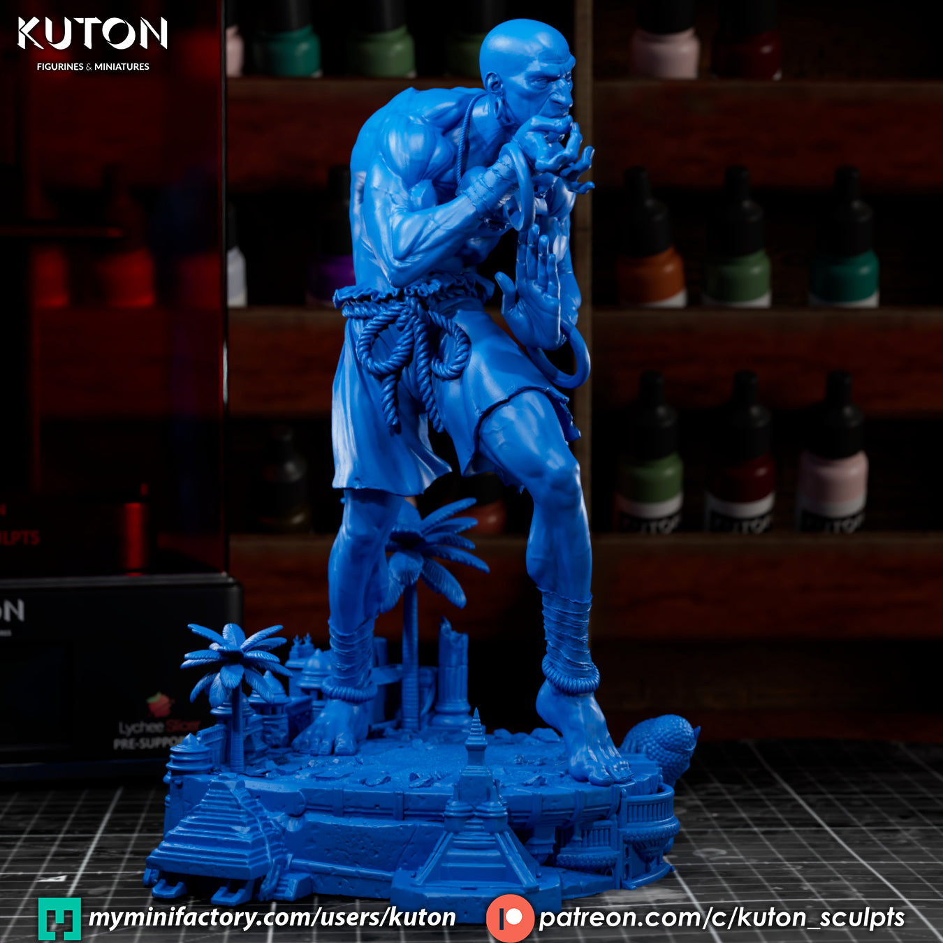 Dhalsim Statue 3D-Printed Kit