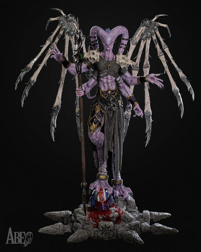 Ninefold Sorcerer Statue 3D-Printed Kit