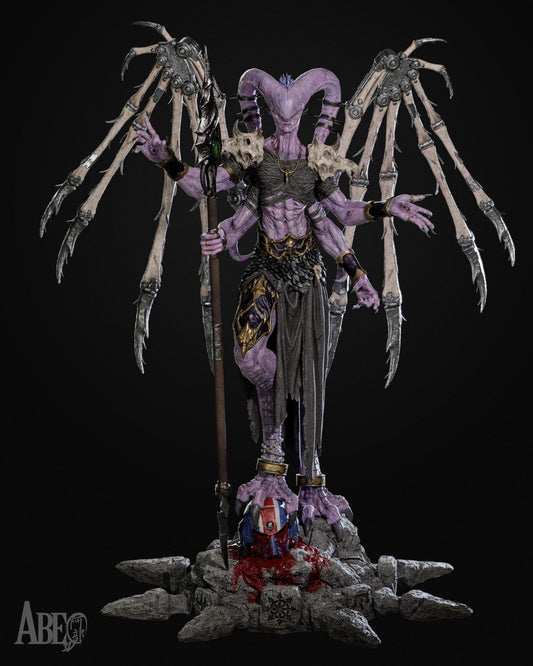 Ninefold Sorcerer Statue 3D-Printed Kit