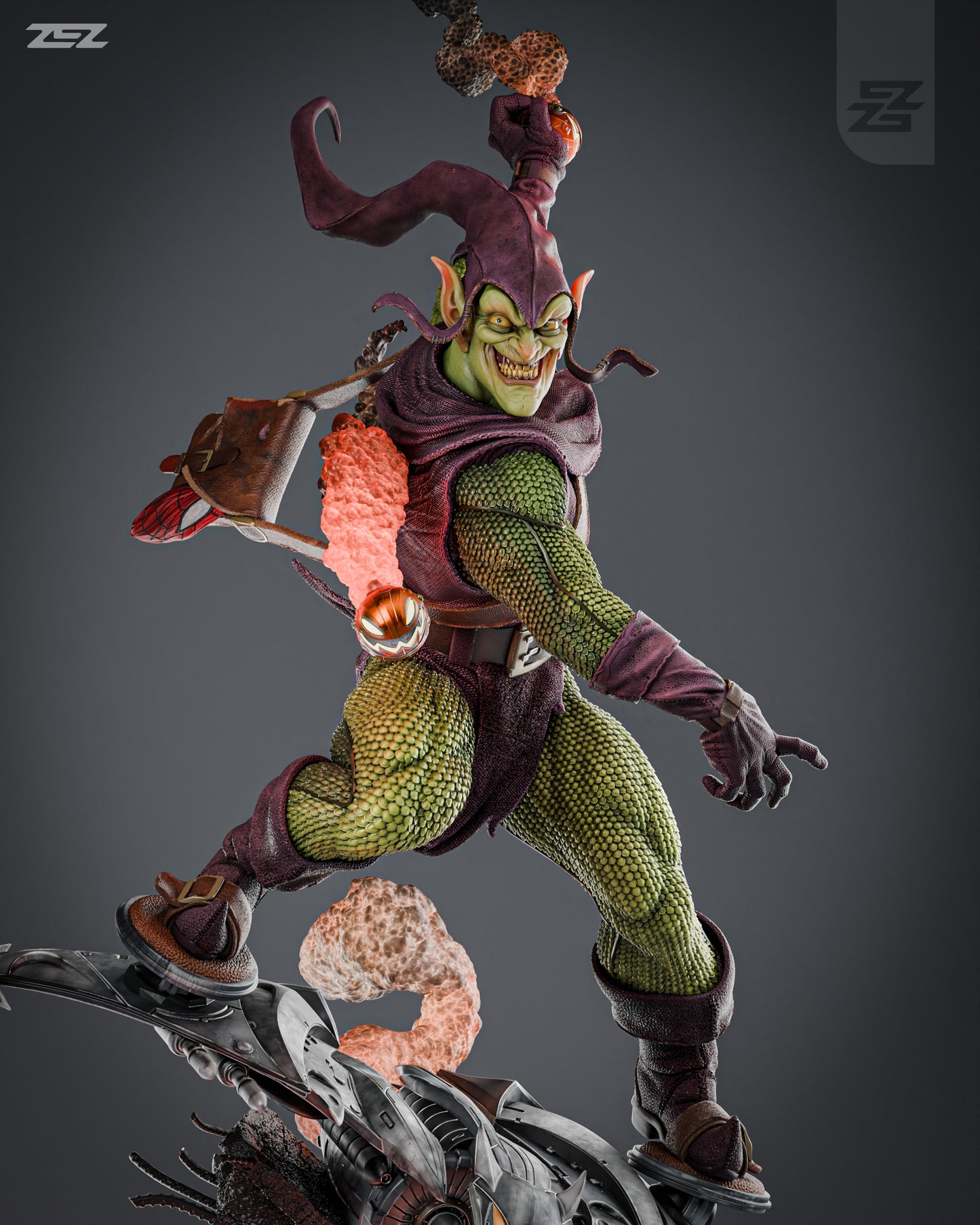 Green Goblin Statue 3D-Printed Kit