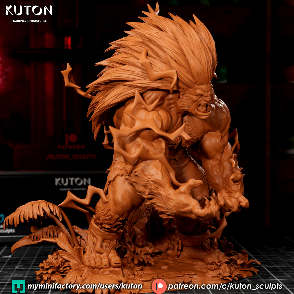 Blanka Statue 3D-Printed Kit