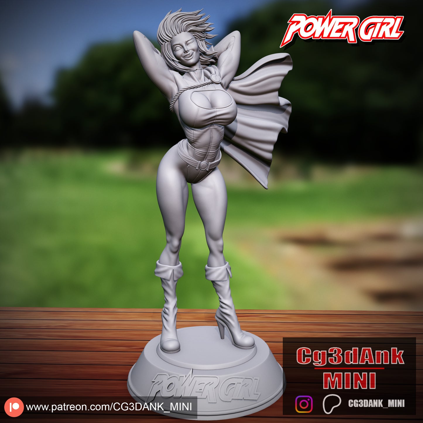 Power Girl Statue