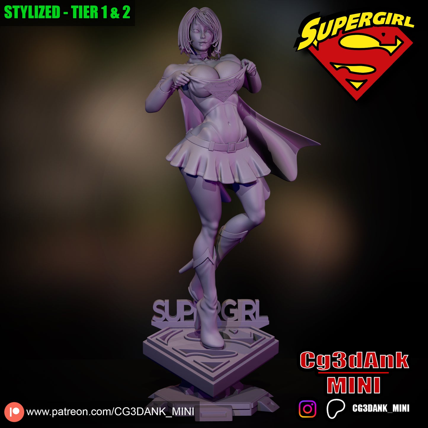 Supergirl Statue