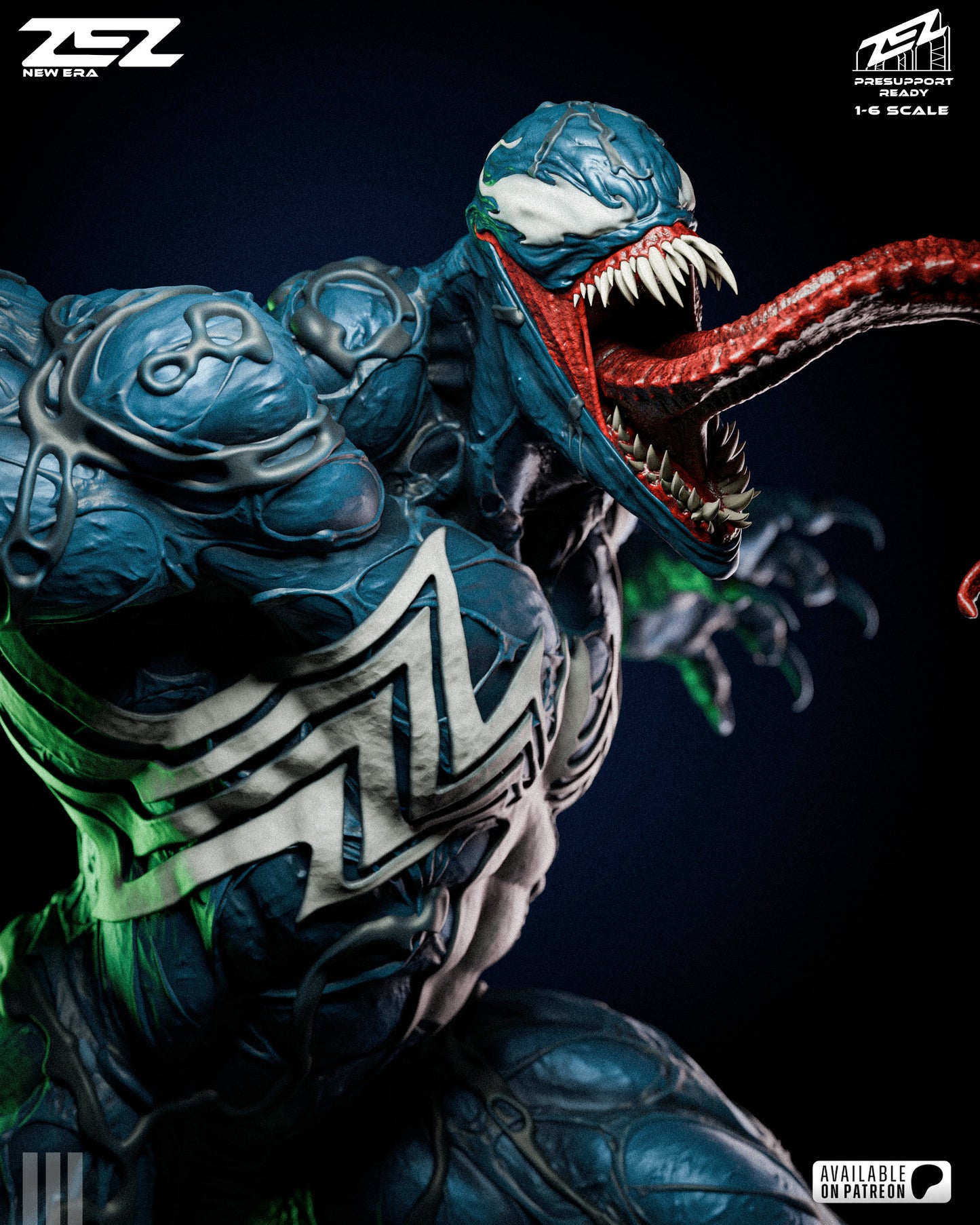 Venom Statue 3D-Printed Kit