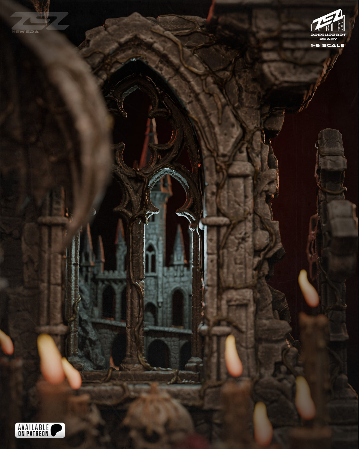 Dracula Statue 3D-Printed Kit