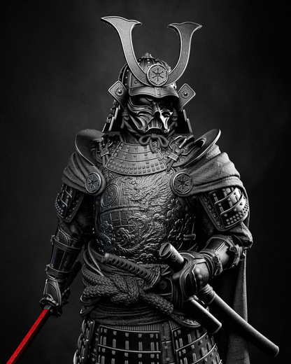 Darth Vader Samurai Statue 3D-Printed Kit